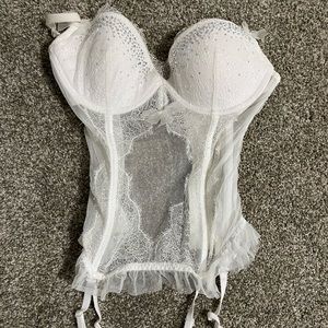 Bridal lace lingerie.